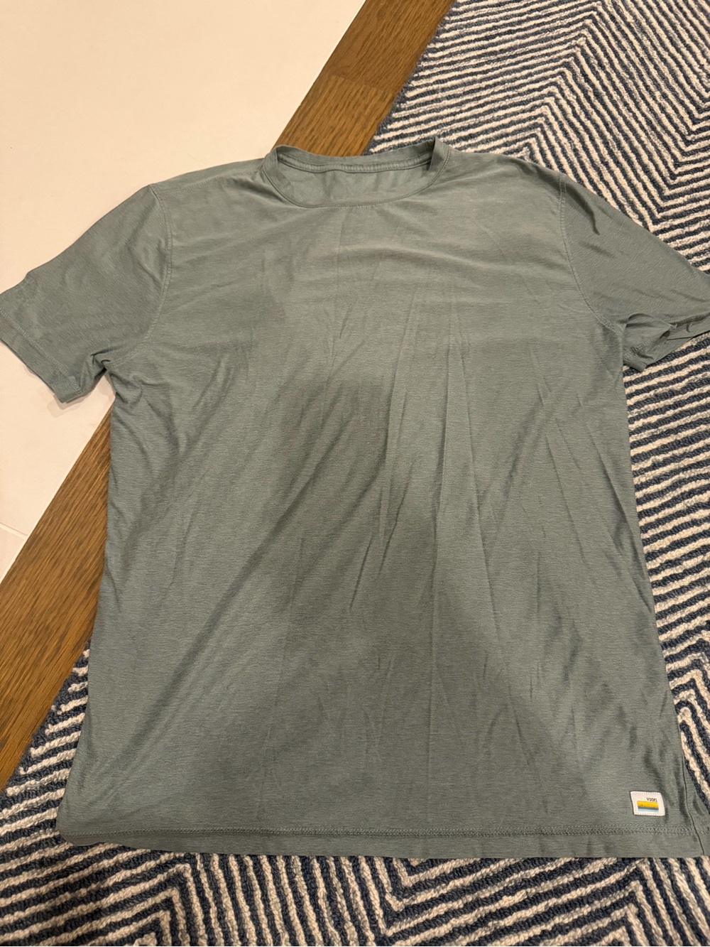 Vuori Short Sleeve Crew Tee in Sage Green